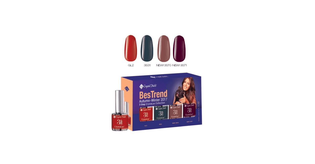 Crystal Nail 2017 Autumn-Winter BesTrend Colours CrystaLac Kit