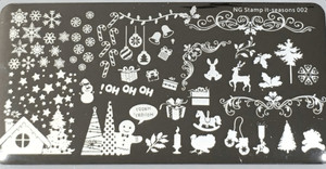 Nail Gaga Xmas stamping