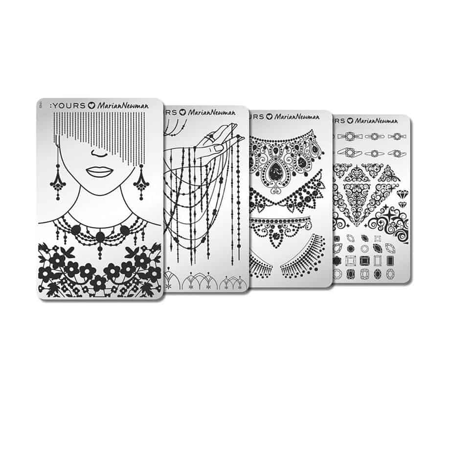 marian newman yours stamping plates