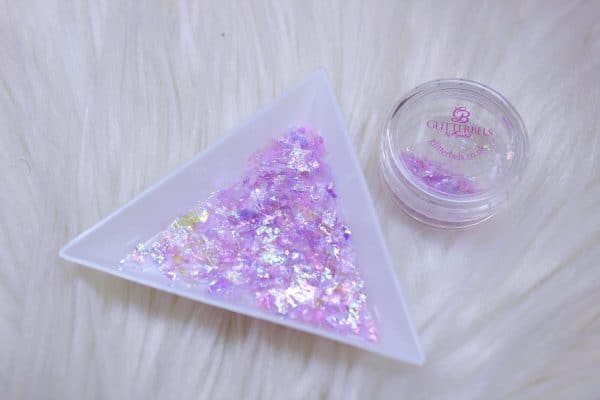 Mylar Flakes in Lavender Blossom