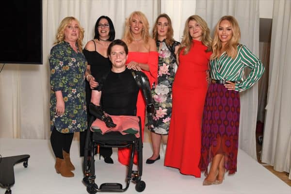 Front: Alex Lewis. Back L-R: Diana Armstrong, Tracy Dickinson, Karen Betts, Sophie Harris, Carly Barrett and Katie Piper.