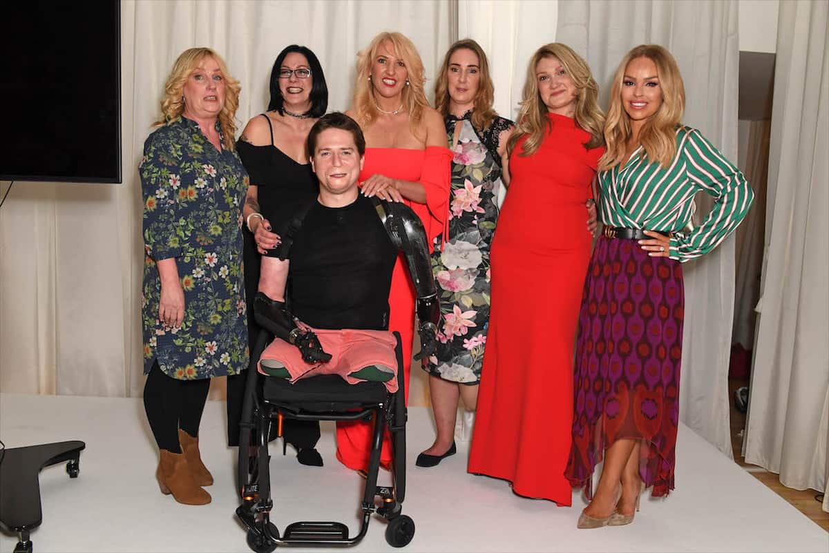 Front: Alex Lewis. Back L-R: Diana Armstrong, Tracy Dickinson, Karen Betts, Sophie Harris, Carly Barrett and Katie Piper.