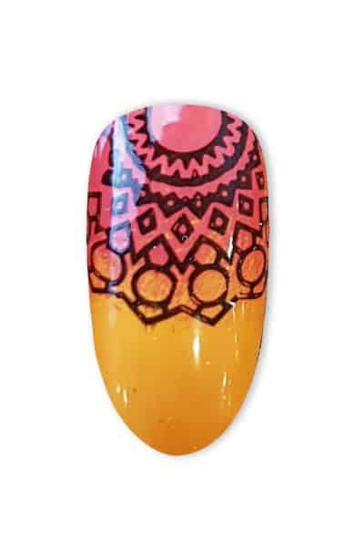 A boho-friendly nail art design by Rachel Horrocks