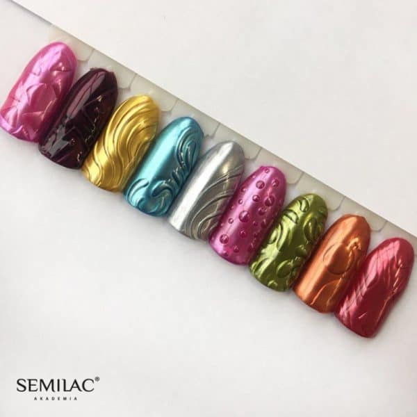 Semilac Mettalic Effect range