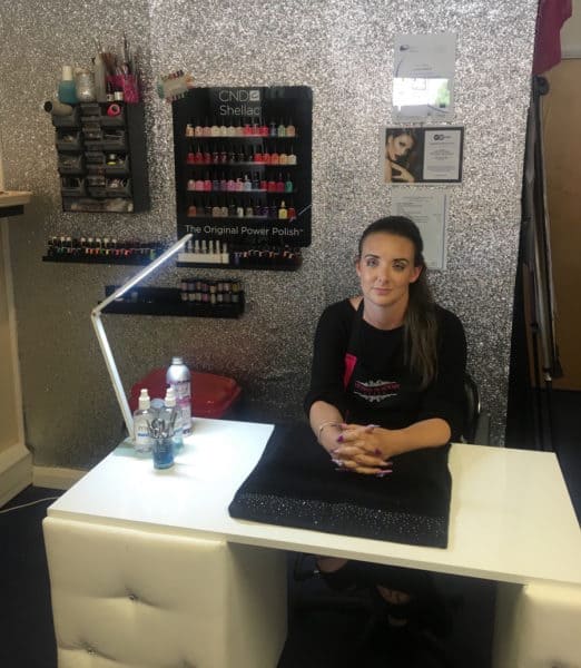 Lou Newell at the education station