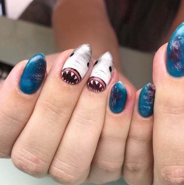 Danielle Wenger adds statement to this ocean-blue look