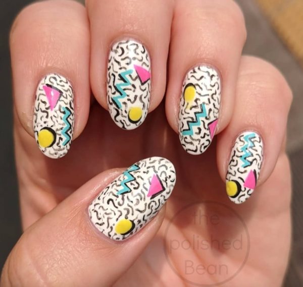 Ashley Bean adds a variety of abstract shapes