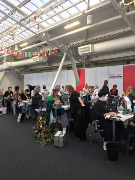 The Nailympia London competition floor