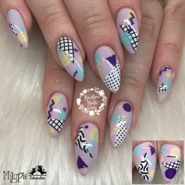 Pastel tones create this design from Sophie Hudd