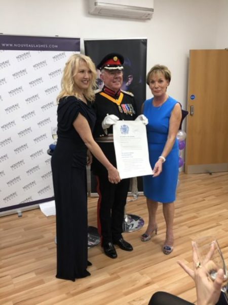 Karen & Bridgette with Colonel McRobbie