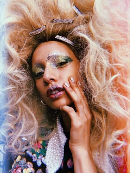 Michelle Humphrey & team for Ashish using The Gel Bottle Inc on peel-off base