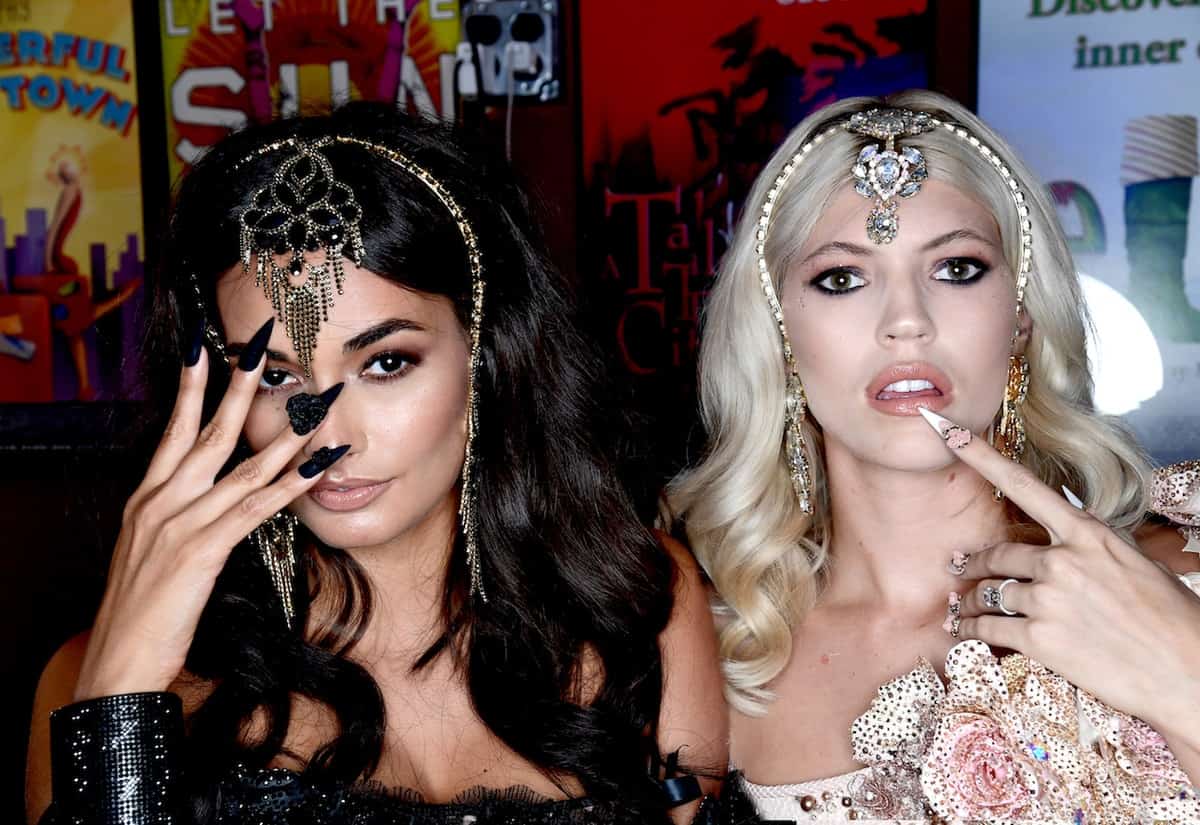 Gizele Oliveira, Devon Windsor During THE BLONDS Spring 2020