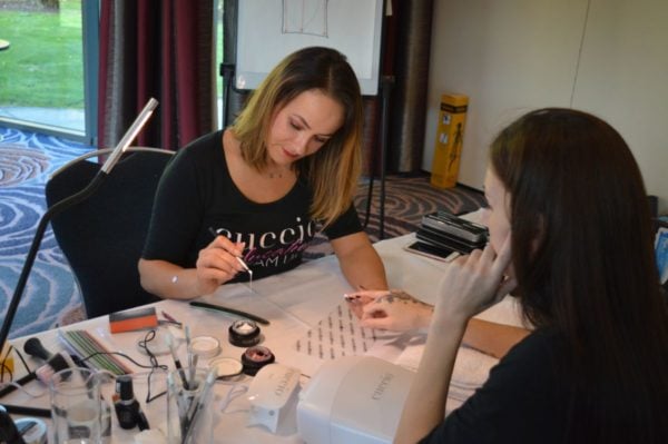 Nina demoing string techniques 