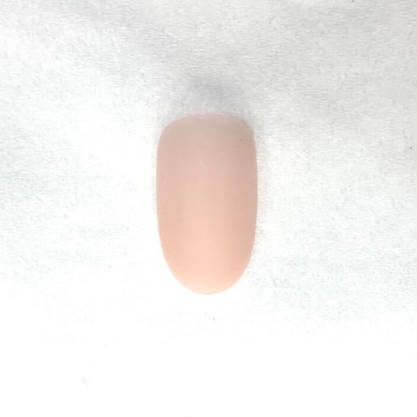 1. Sculpt the enhancement or paint the nail using a cover pink shade of choice. File into shape if using an enhancement system. 