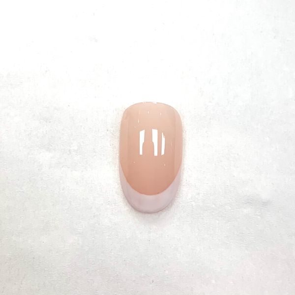 5. Use the same brush or a flat headed brush if you prefer to fill in this grid. Use a flat headed brush dipped into cleanser to tidy up the smile line if required. Cure & apply top coat to finish.