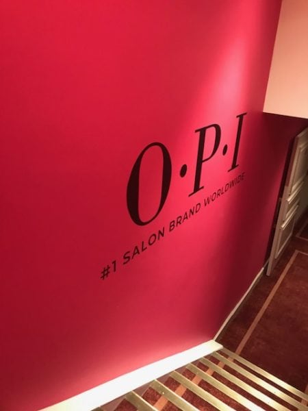 The entrance to the OPI  Mexico City launch