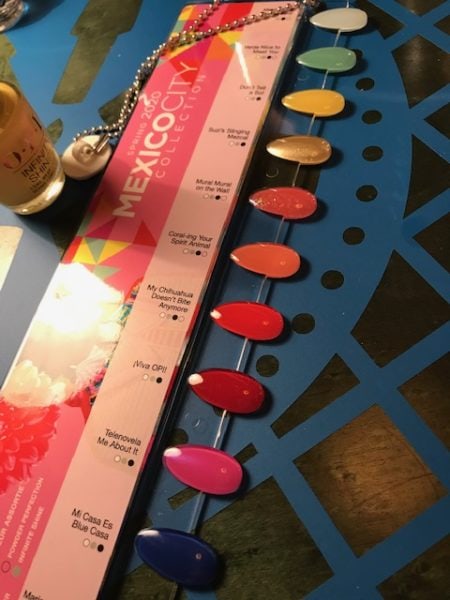 The range of OPI Mexico City shades