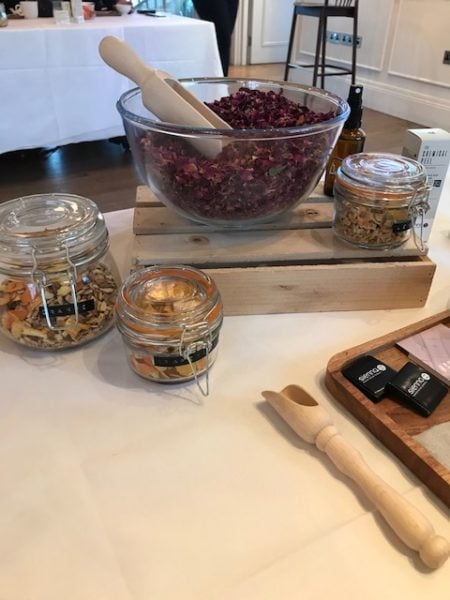 Preparing to make aroma pillows