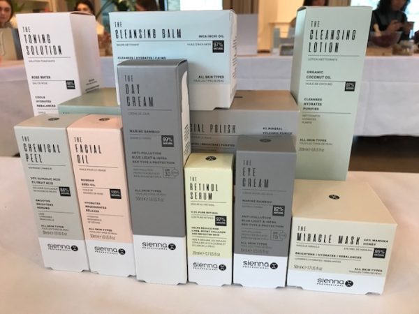 The complete range of Sienna X skincare