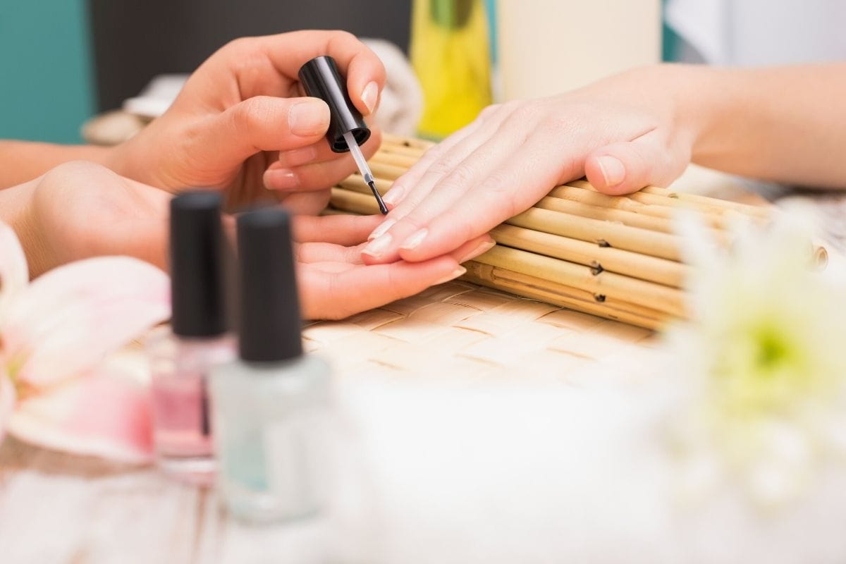 Salon Services nails stock image