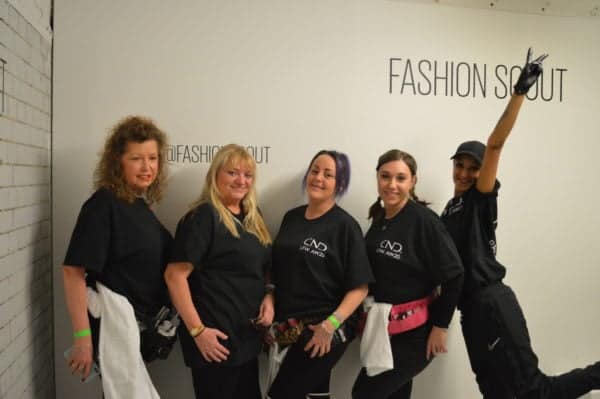 CND nail team for Pam Hogg AW20 led by Nickie Rhodes-Hill