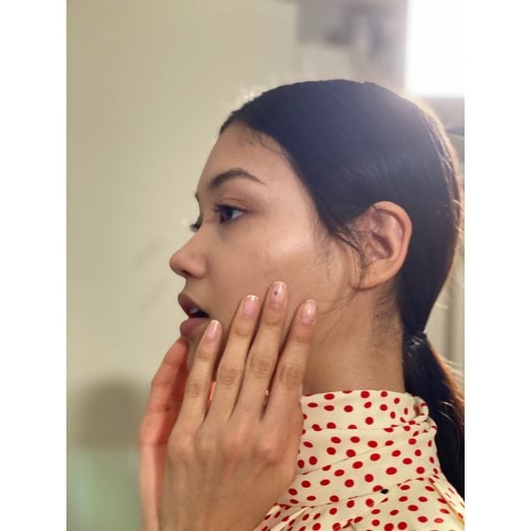 Finished nude and natural nails