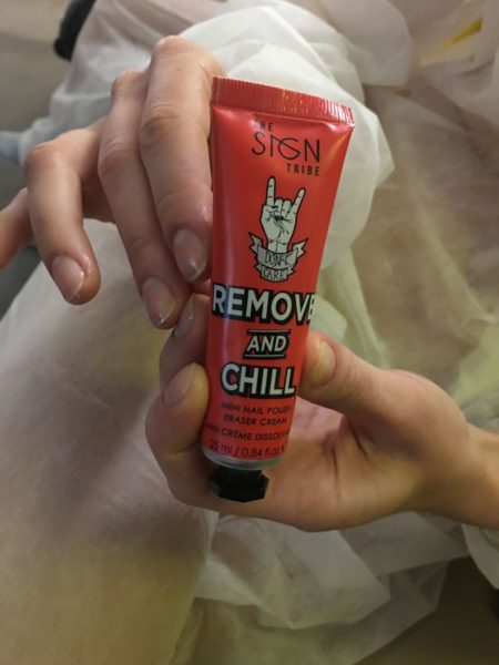 Kat's nail work at Vin + Omi AW20 showcase