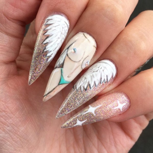 Aimee's nude angel nails