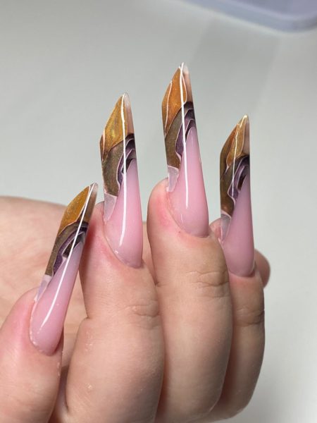 Anna Kuznetsova 3D French nail workshop