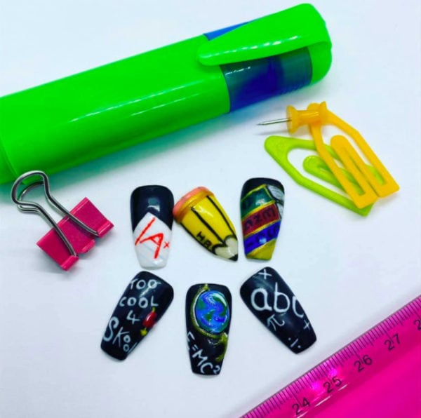 This fun school set is courtesy of Danielle Clutton