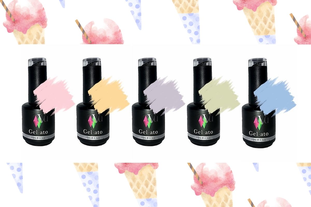 Vu Nail Systems Gel-ato Gel polish Pastel Sherberts