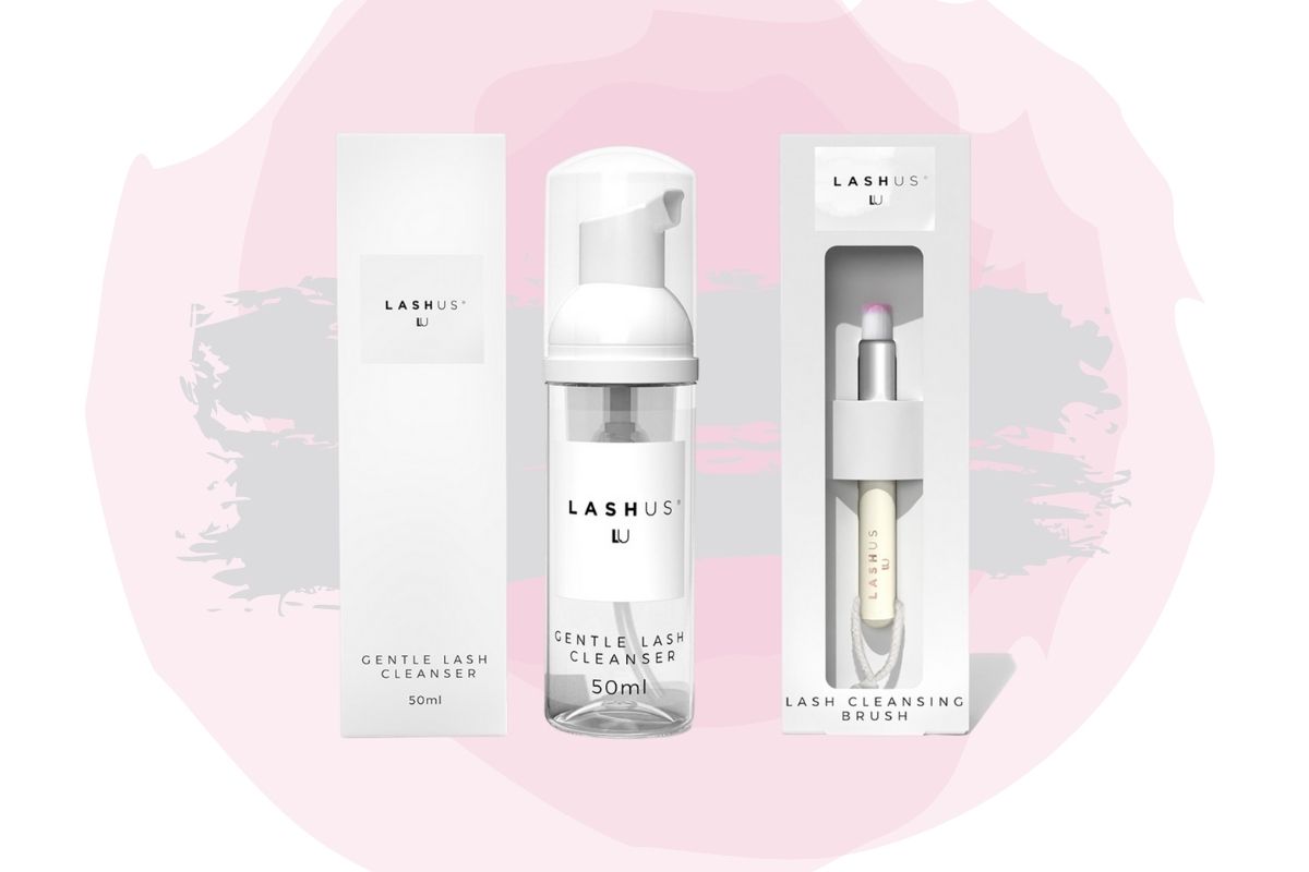 LashUS Cleanser and Brush lead