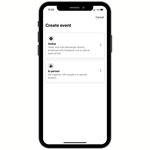 Creating an online event