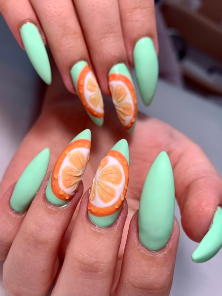 aubrey cycenas citrus fruit nails