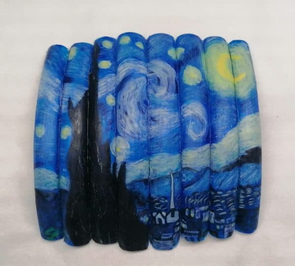 Emma Morrissey paints Van Gogh’s Starry Night