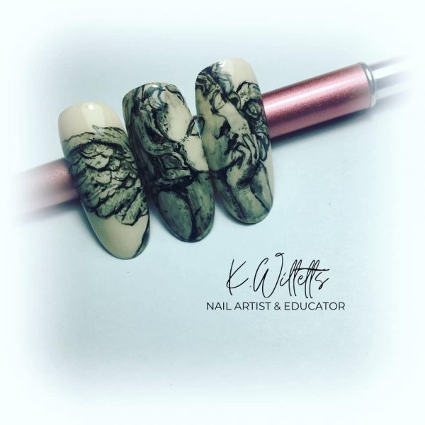 Statue nails by Katie Willetts