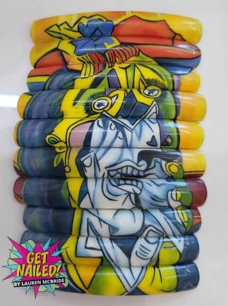 Lauren McBride paints Picasso's The Weeping Woman