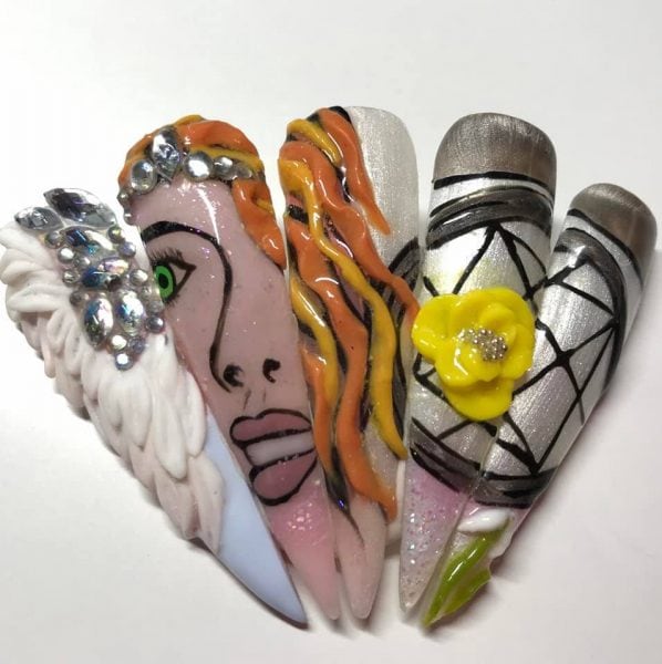 Viking nails by Nails by Kelli