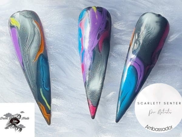 Sara Siddall - abstract art-inspired nails