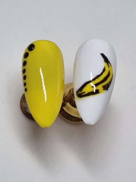 Andy Warhol-inspired nails by Sarah Wain