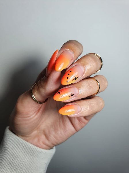 The Nail Artist takes inspiration from a Tequila Sunrise
