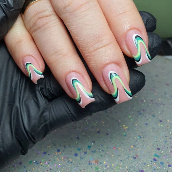 Gradient green swirls courtesy of @michaellamazzone. 