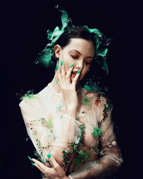 Chet Lo runway nails by Brixton Klaws. Courtesy of @nicolechensphoto