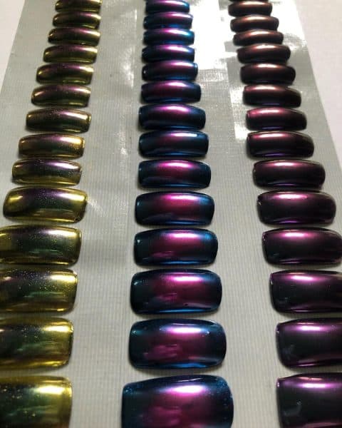 Masha Popova show nails by Anh Hoang. Courtesy of @anhhhoang_