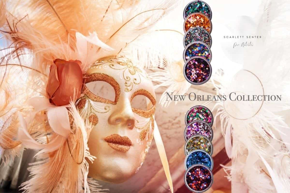 Scarlett Senter New Orleans glitter collection header pic