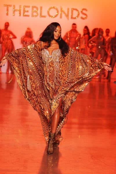 NEW YORK, NEW YORK - SEPTEMBER 14: A model walks during The Blonds Spring/Summer 2023 Runway Show at Gallery at Spring Studios on September 14, 2022 in New York City. (Photo by Thomas Concordia/Getty Images for The Blonds)