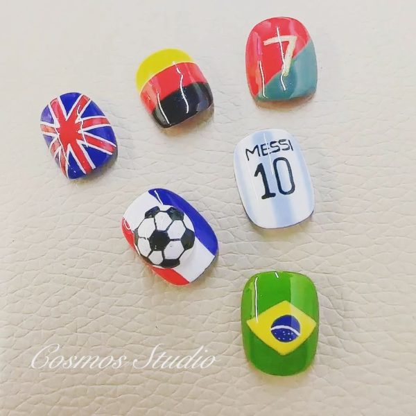 @cosmosstudio_0219 celebrates different teams and players, including Argentina's Messi