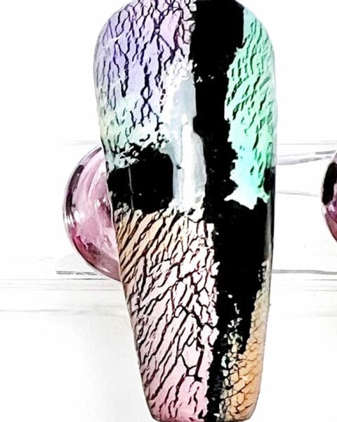 @aethereal_nails - "My trend prediction for 2023 is the crackled jelly stamper"