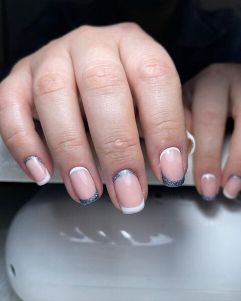 @natb.nails - "I think French and glitter will still be a trend this year"