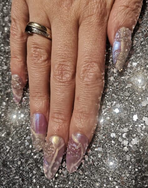 Creative Nails by Loz - "Iridescents, 3D gels and futuristic looks"